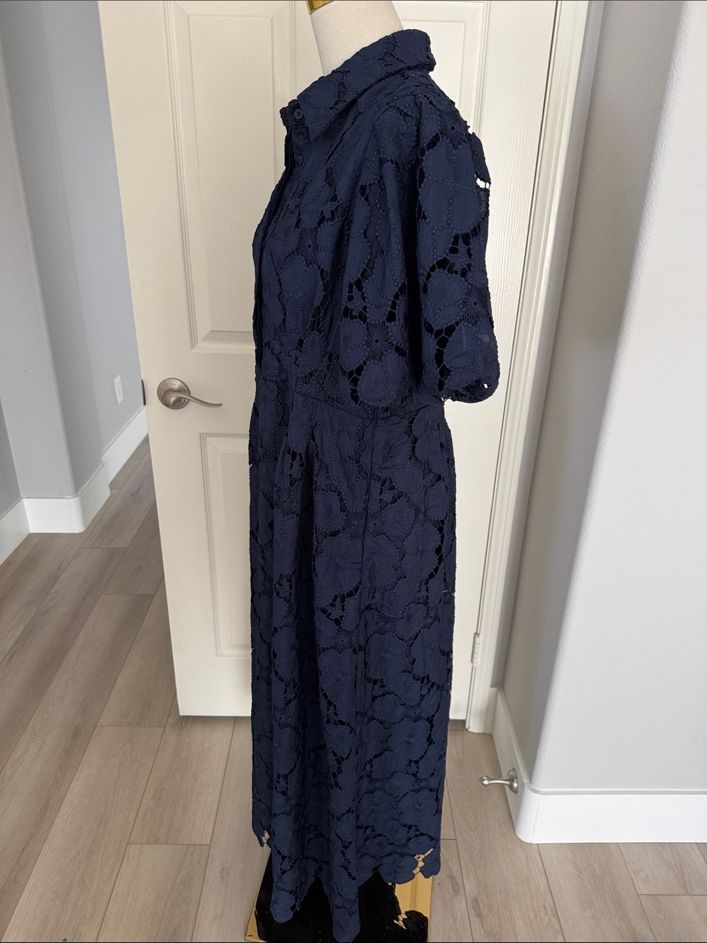 Tuckernuck Navy Eyelet Delaney Dress - Brand New With Tags, Size Large - Picture 7 of 10